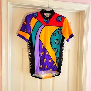 Vintage Voler Cycling Jersey Ravenswood Winery Men's M‎ Retro Colorful